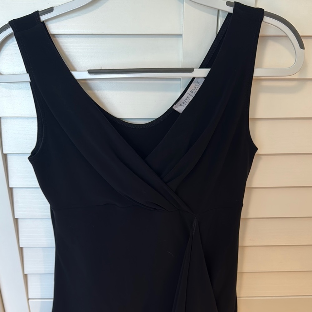 White House Black Market Black Sleeveless Blouse